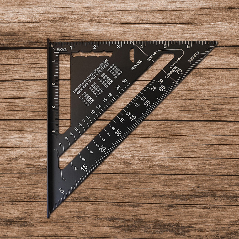 Woodworking Carpenter - 7 Inch Triangle Ruler High Precision