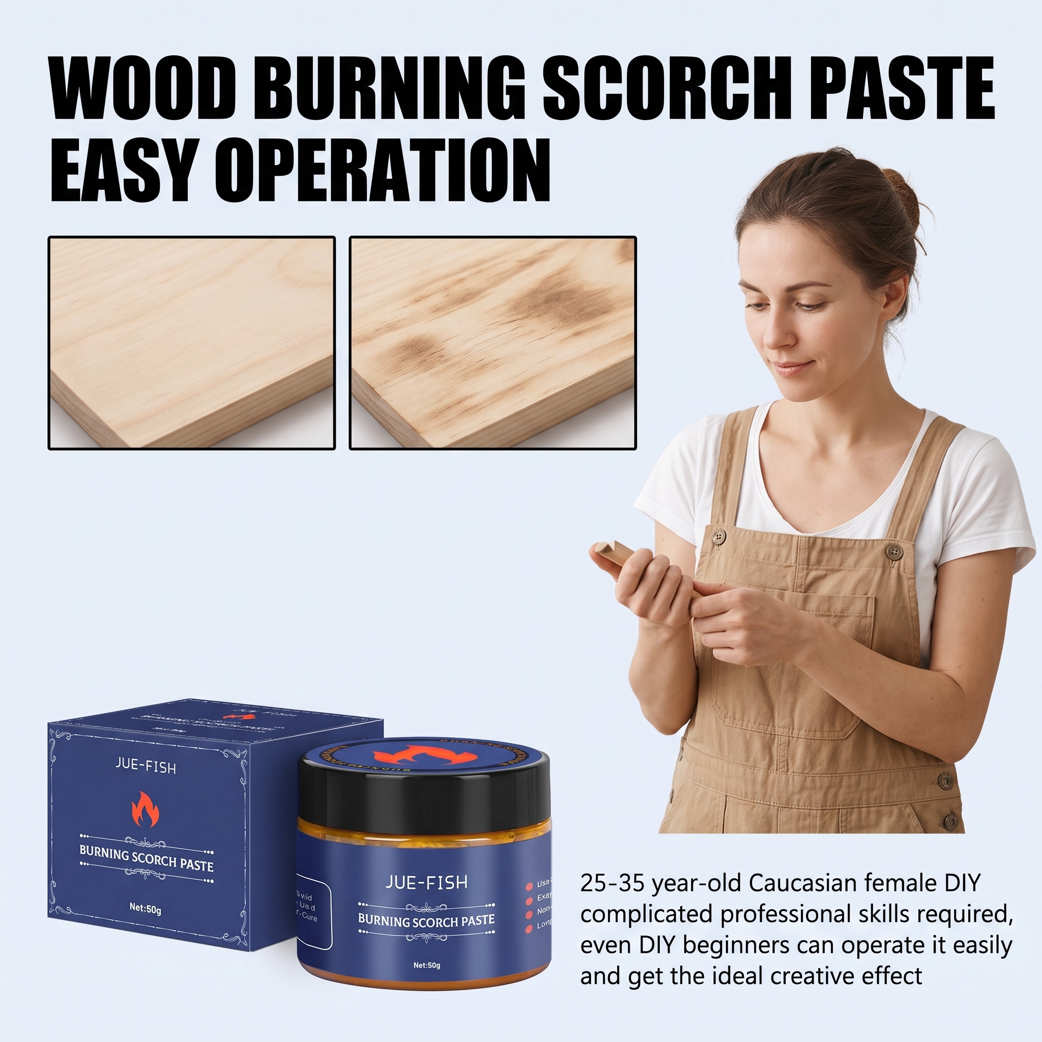 Woodworking Multi Tool - Multi Purpose Scorch Paste Easy Operate