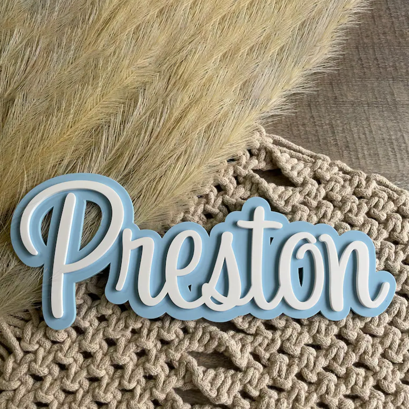 1pc Layered Name Sign, Cream C – Woodworking For Beginners recenzja i cena