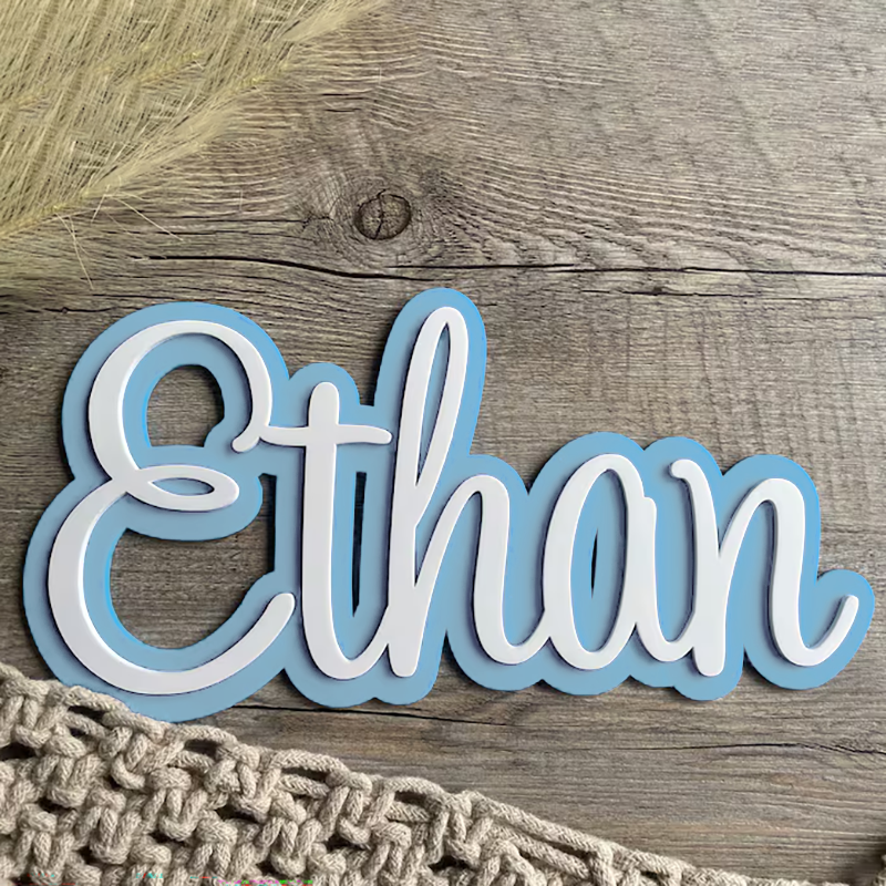 1pc Layered Name Sign, Cream C – Woodworking For Beginners recenzja i cena