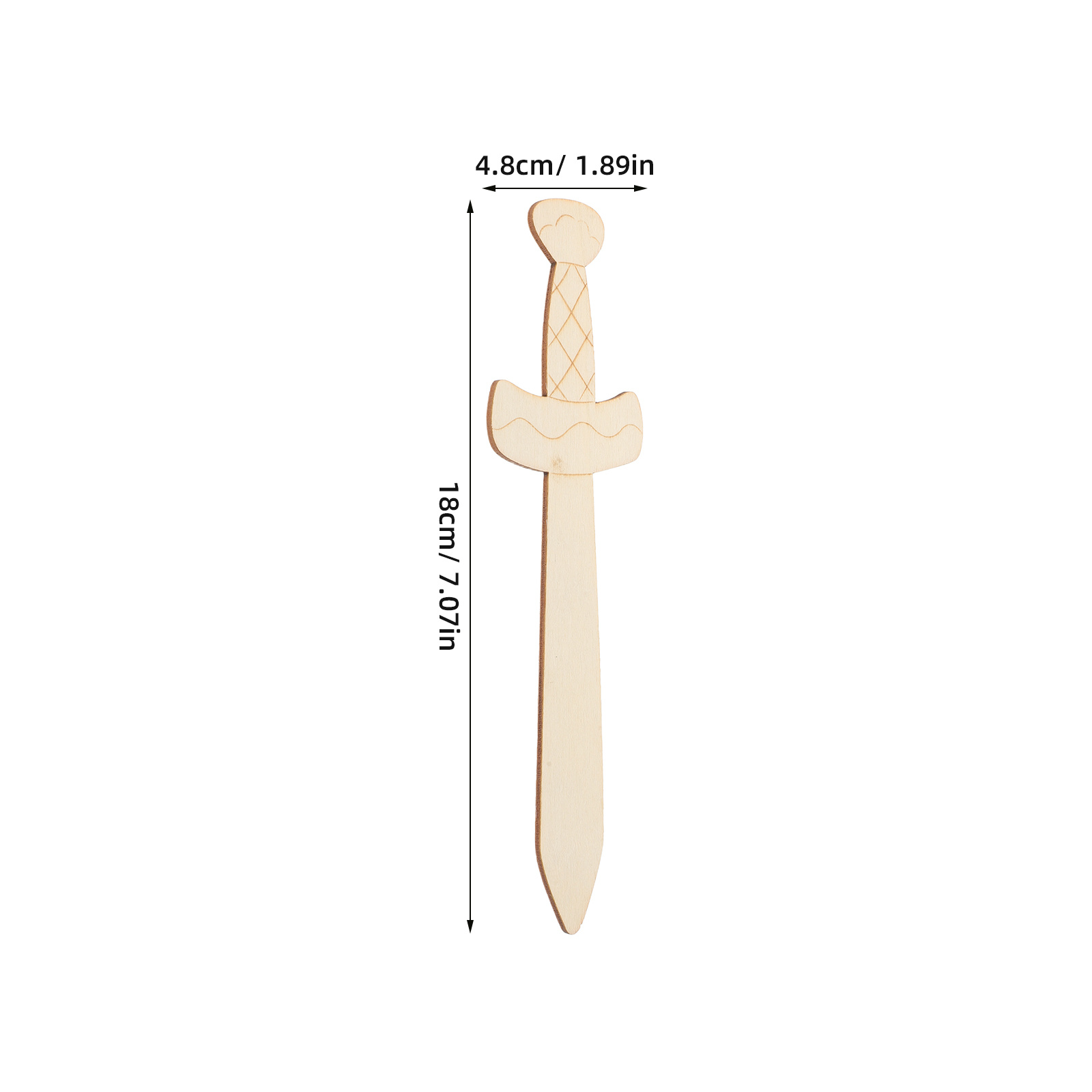 20Pcs Unfinished Wooden Swords – Woodworking Hobbies recenzja i cena