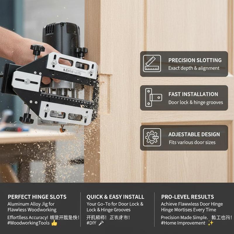 Aluminum Alloy Mortise Templat – Woodworking Tool recenzja i cena