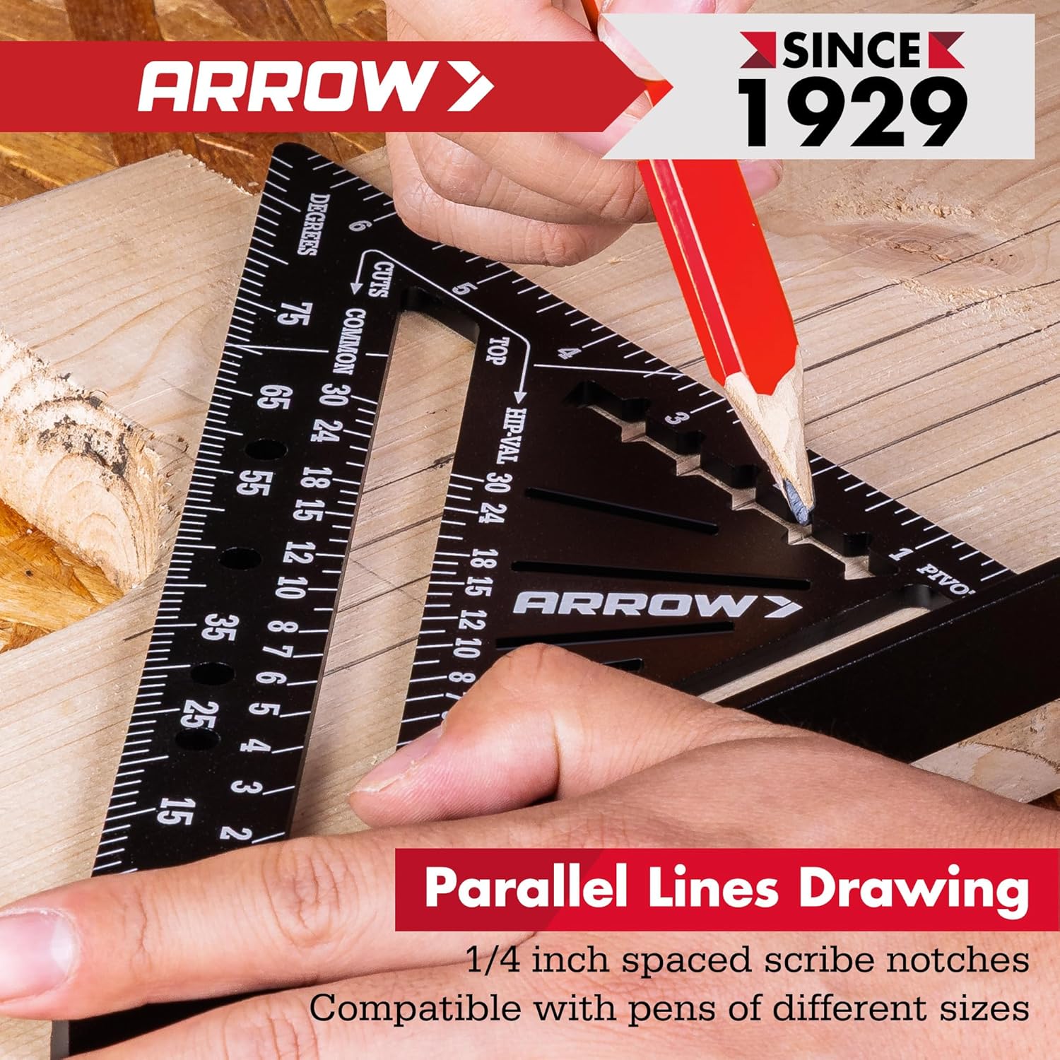 Arrow Aluminum Alloy Rafter Sq – Woodworking Carpenter recenzja i cena