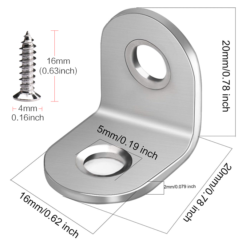 5-40 PCS 20 x 20 mm Stainless  – Woodworking X Brace recenzja i cena