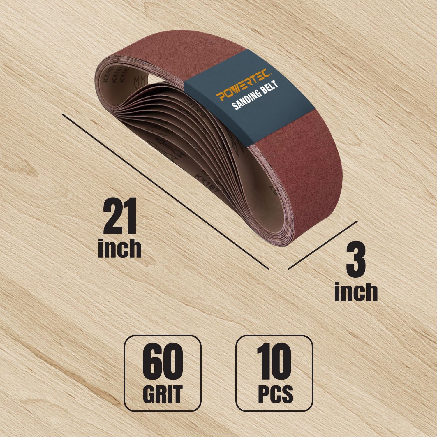 3x21 Sanding Belts 10PK 60 Gri – Woodworking Product recenzja i cena