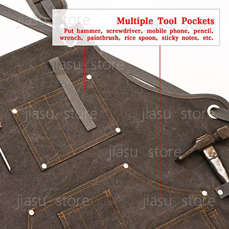 Thick Canvas Tool Apron Custom – Woodworking Logo Design recenzja i cena
