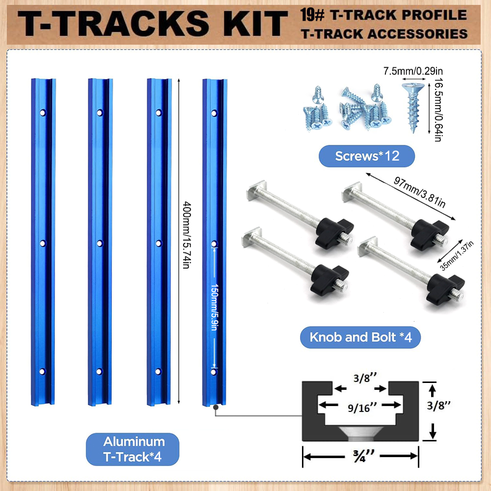 Woodworking 19# T-track Kit an – Woodworking Product recenzja i cena