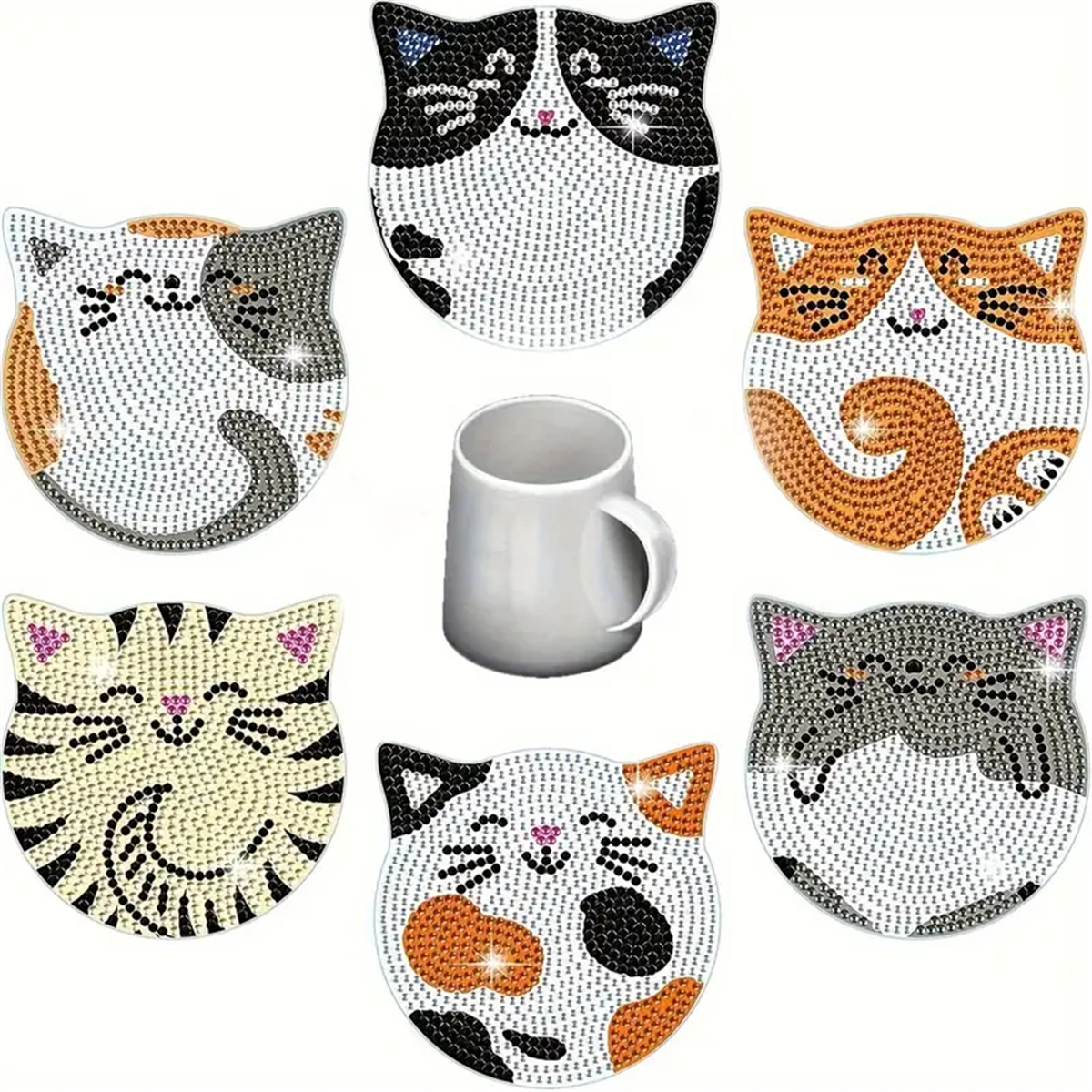6 Pieces/set DIY Cat Rhineston – Woodworking Hobbies recenzja i cena