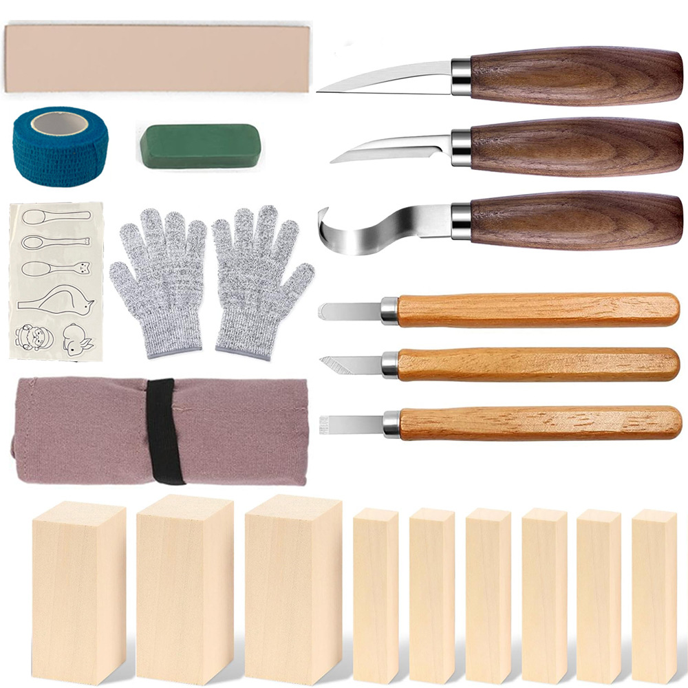 Carving Knife Gift Box Set 21- – Woodworking Knives recenzja i cena