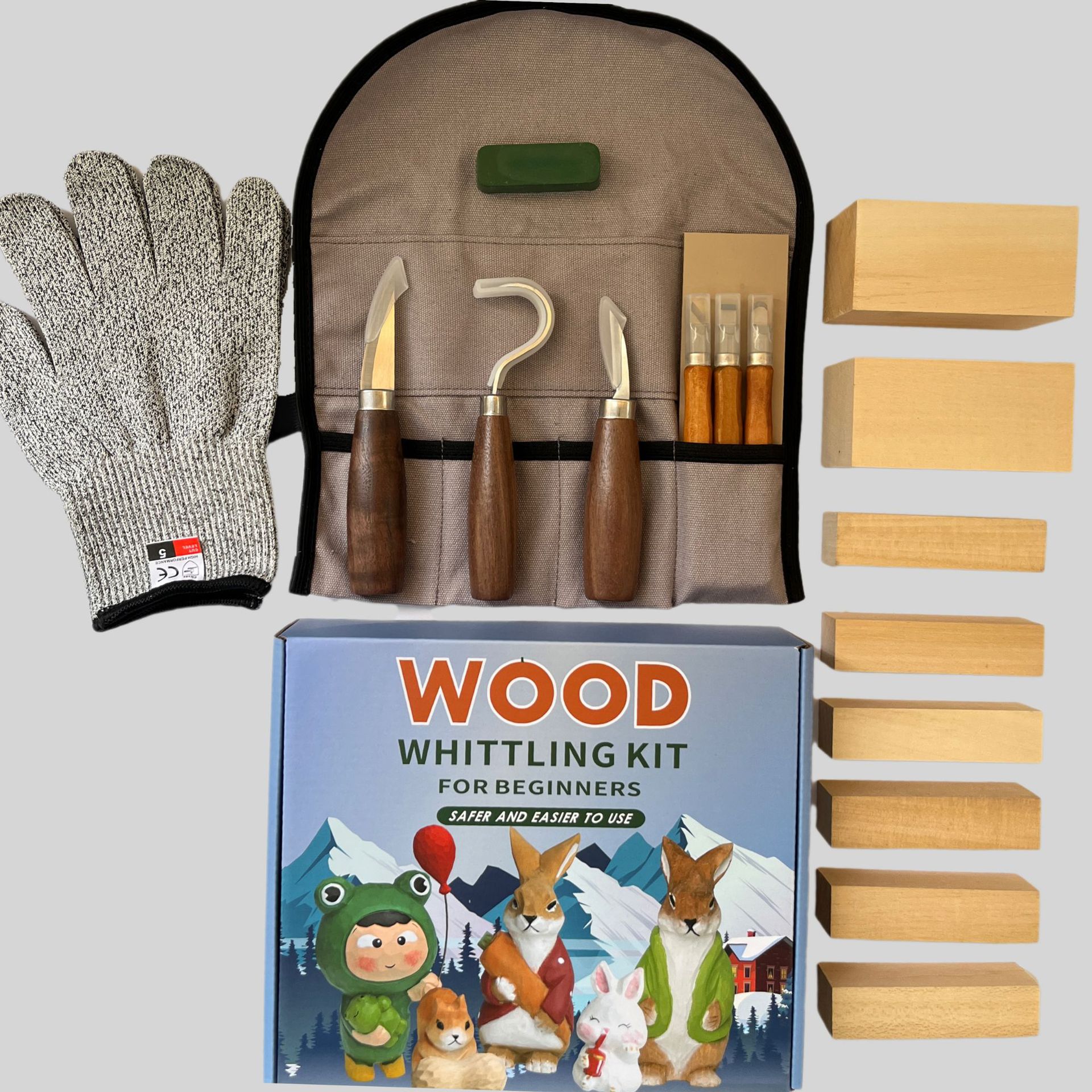 Carving Knife Gift Box Set 21- – Woodworking Knives recenzja i cena