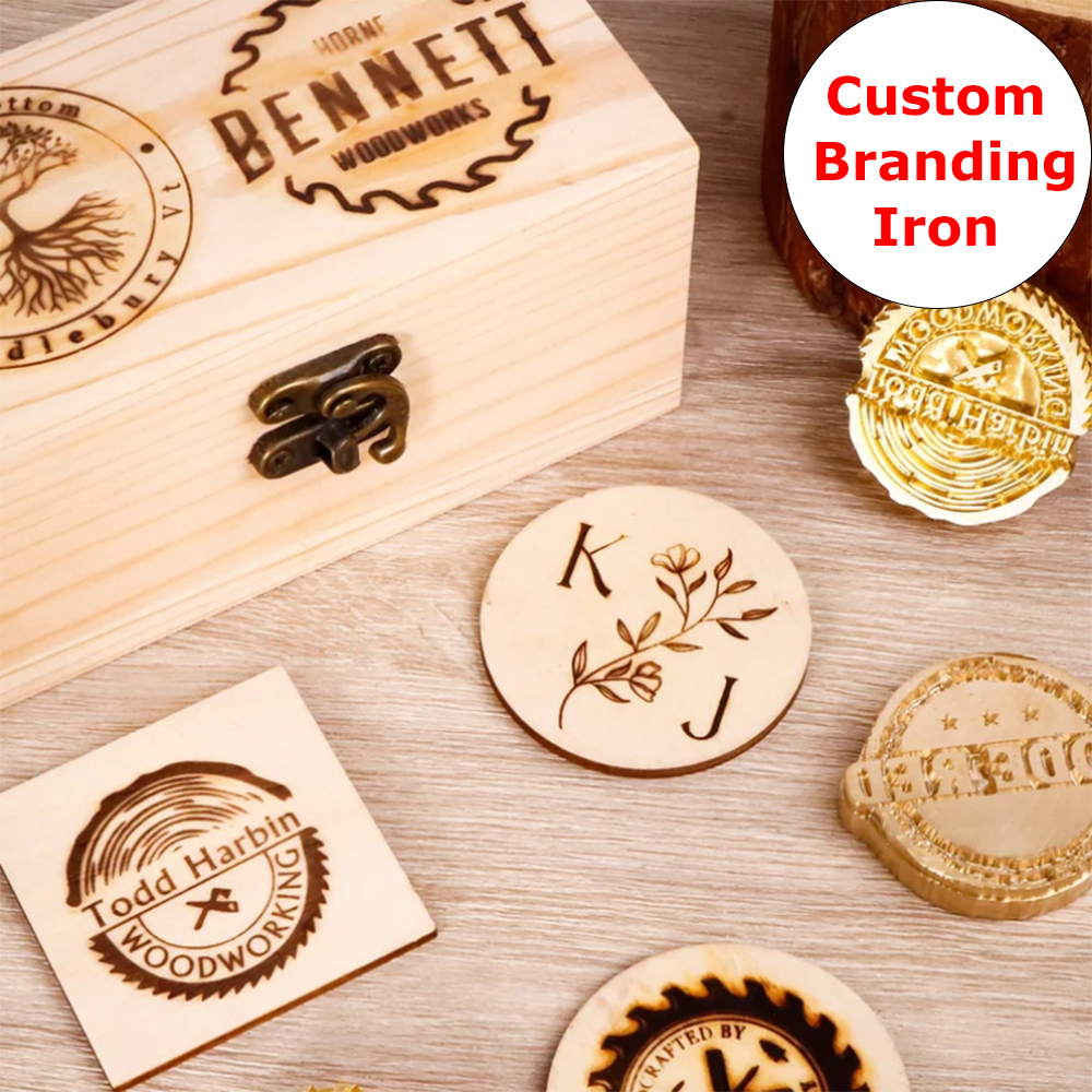 Custom Branding Iron for Food  – Woodworking Logo Design recenzja i cena