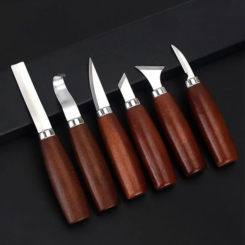 6pcs Tools Set for Wood Carvin – Woodworking Knives recenzja i cena
