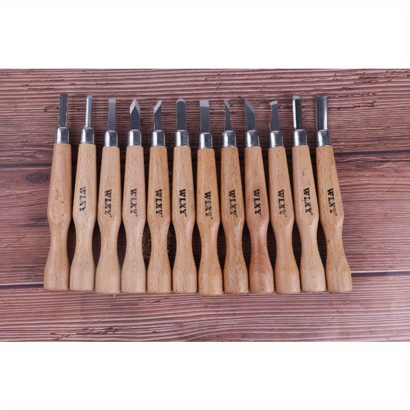 Set Of 12 Professional Wooden  – Woodworking Knives recenzja i cena