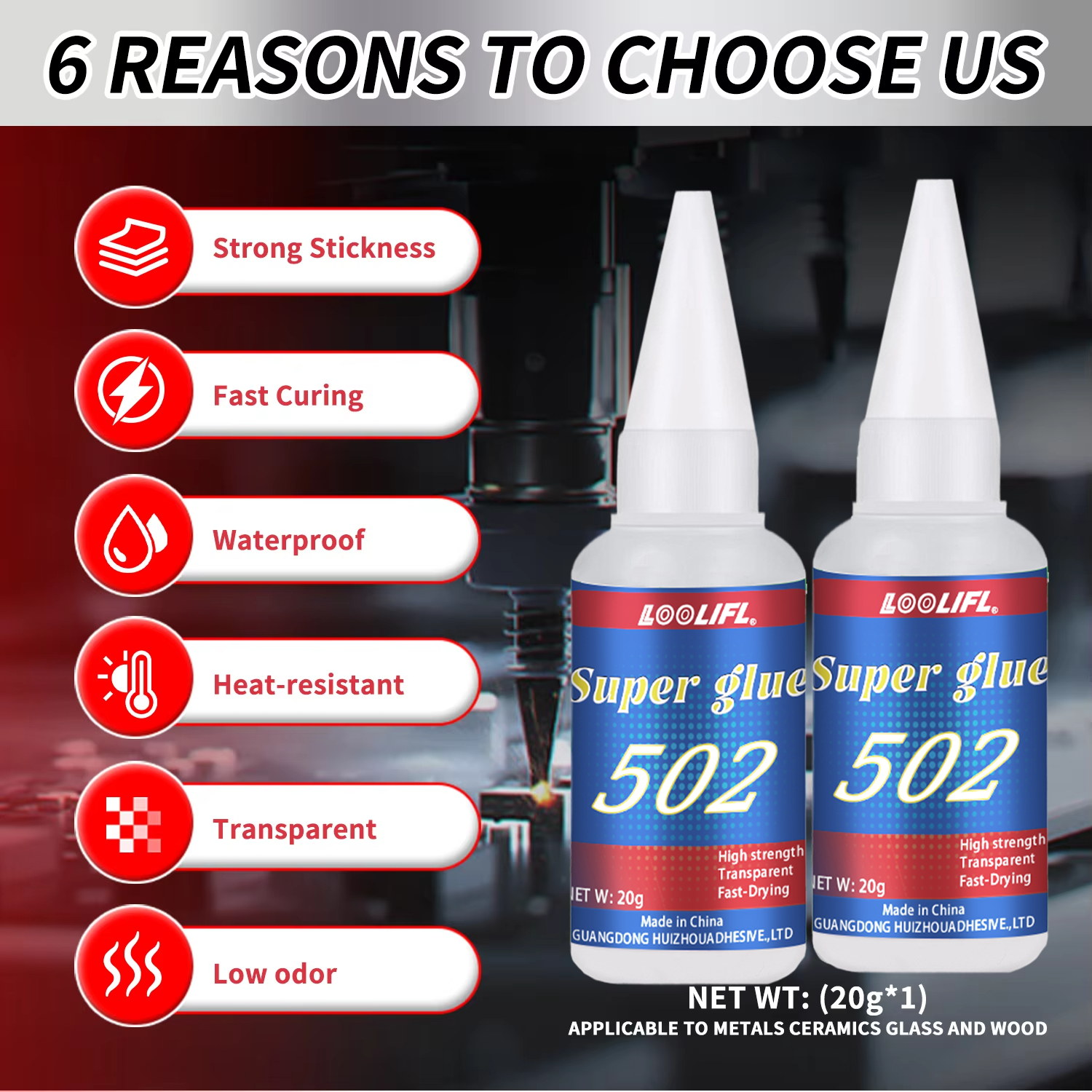 LOOLIFL 1-7pcs 502 Super Glue  – Woodworking Tool recenzja i cena