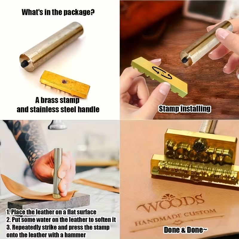 M8 Custom Branding Iron Stamp  – Woodworking Logo Design recenzja i cena