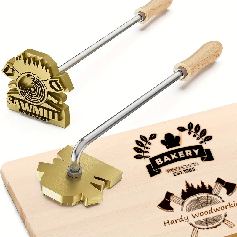 M8 Custom Branding Iron Stamp  – Woodworking Logo Design recenzja i cena