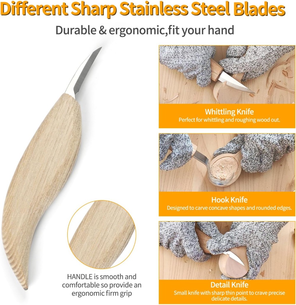 Wood Carving Tools Set - Knife – Woodworking Knives recenzja i cena