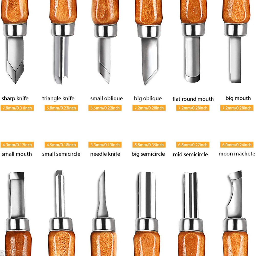 12Pcs SK2 Woodworking Carving  – Woodworking Knives recenzja i cena