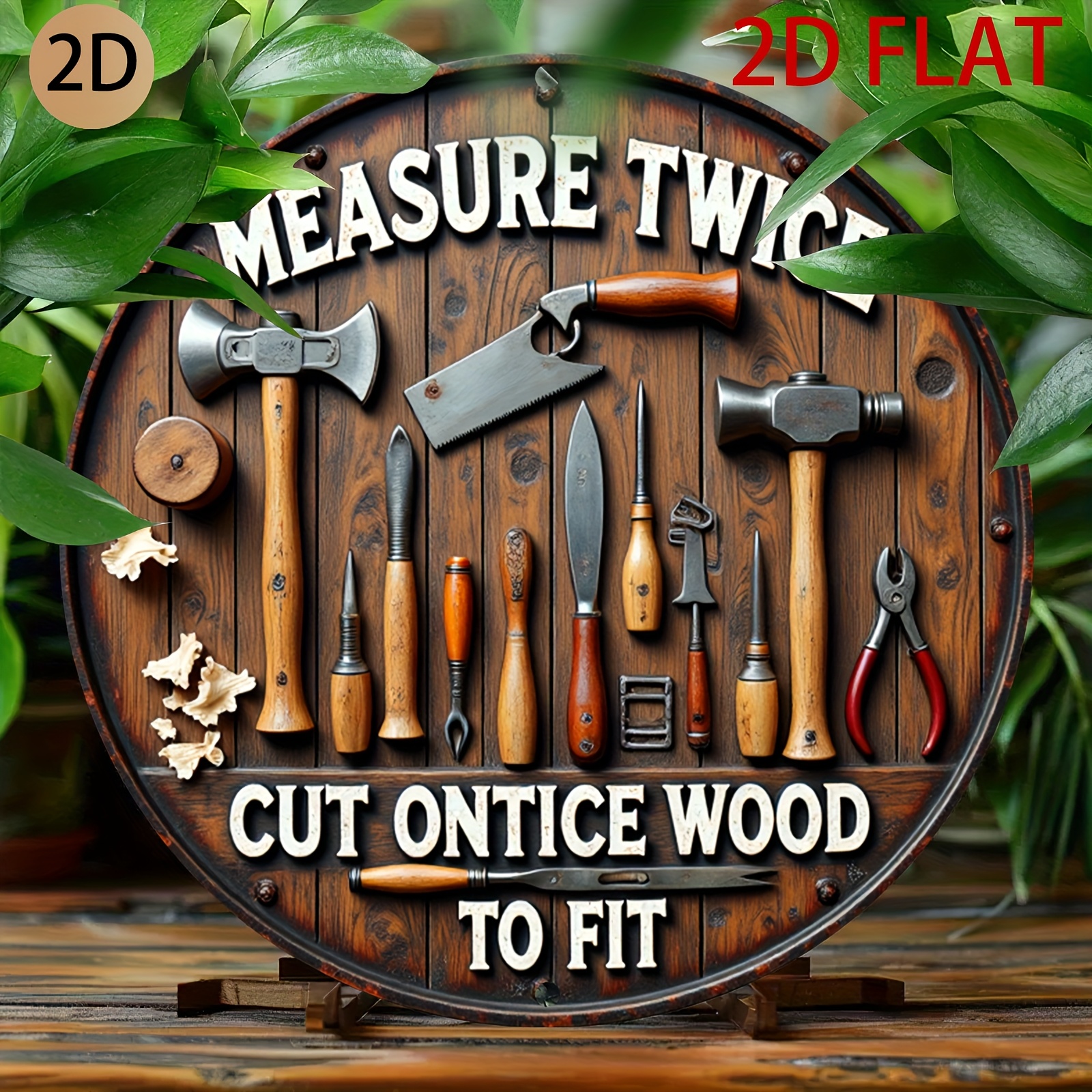 2D planar circular wooden tool – Woodworking Logo Design recenzja i cena