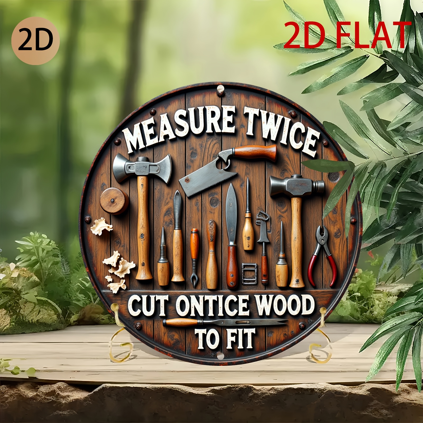 2D planar circular wooden tool – Woodworking Logo Design recenzja i cena