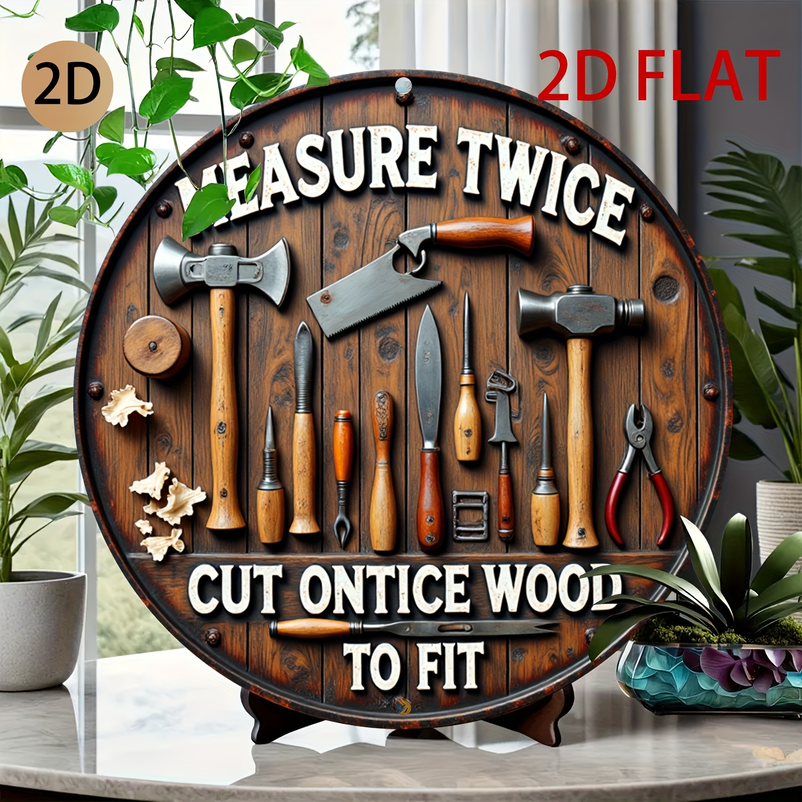 2D planar circular wooden tool – Woodworking Logo Design recenzja i cena