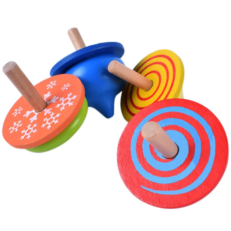 4Pcs/Set Kids Funny Wood Gyro  – Woodworking For Beginners recenzja i cena