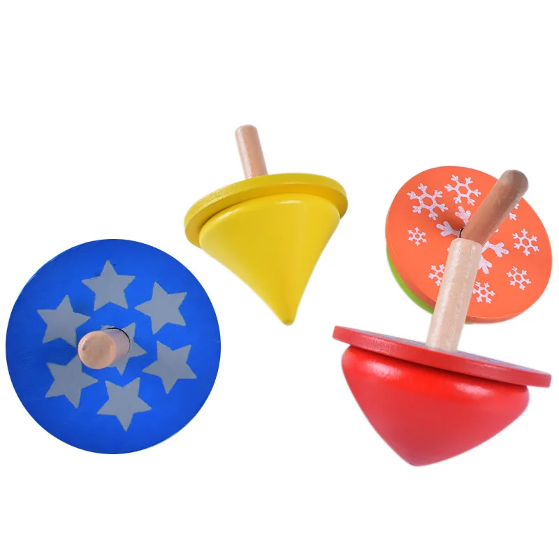 4Pcs/Set Kids Funny Wood Gyro  – Woodworking For Beginners recenzja i cena